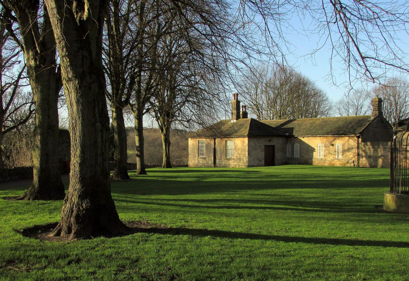 The Knaresborough Court House at Castle Yard, photographed from the castle grounds. Powell Eddison's predecessor firm of Powell, Eddison, Freeman & Wilks held the office of under-stewards for the Manor and Forest of Knaresborough from these rooms in the late 19th century, until the Law of Property Act of 1925 ended copyhold tenure.